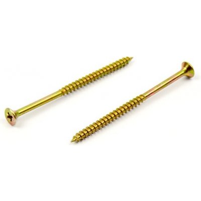 Univerzální vrut do dřeva 3,5x60/36 částečný závit zinek žlutý – Hledejceny.cz