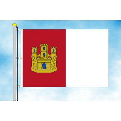 LIBEA, s.r.o. Kastilie-La Mancha vlajka Rozměr: 30×45 cm, Uchycení: Karabiny na stožár – Hledejceny.cz