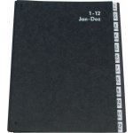 Q Connect Třídicí kniha A4 1 12 černá – Zboží Živě