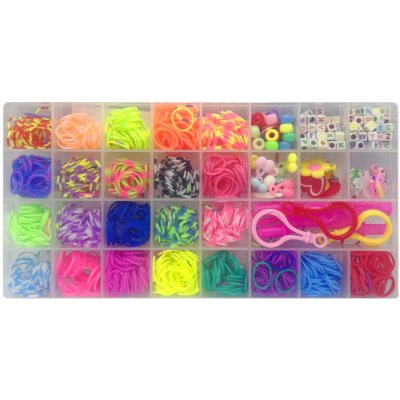 PKstar Zaplétací gumičky MAXI sada 250g v plastové krabičce 532064 – Zboží Mobilmania