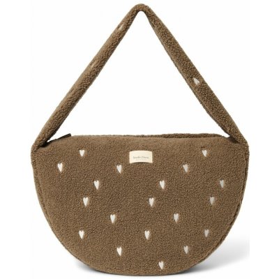 STUDIO NOOS Teddy Cross Body Bag | Brown Hearts – Zboží Dáma