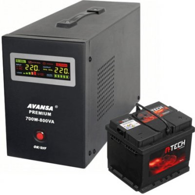 Avansa Záložní zdroj pro oběhová čerpadla AVANS UPS 700W 12V + baterie 117508 – Zboží Mobilmania