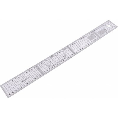 Pravítko ohebné 5x50 cm 1 50 cm transparent 1 ks – Zboží Dáma