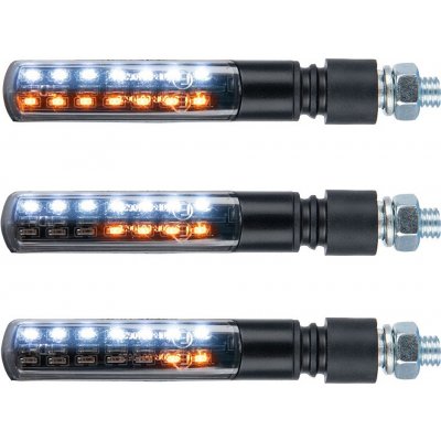 sekvenční LED blinkry Nightslider 2 v 1, přední vč. denního svícení, OXFORD (sada vč. odporů, pár) | Zboží Auto