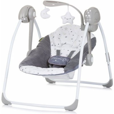 CHIPOLINO Kojenecké lehátko houpací Moonlight Ash Grey – Zboží Dáma