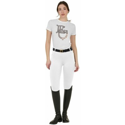 Equestro Jeggings Technical Hybrid Full Grip dámské bílá – Sleviste.cz