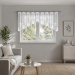 Dekorační žakárová záclona s řasící páskou MAYRA 90 bílá 300x90 cm MyBestHome – Hledejceny.cz