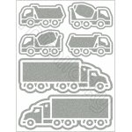 Reflexní nažehlovací obrázky nákladní auta – Zboží Dáma