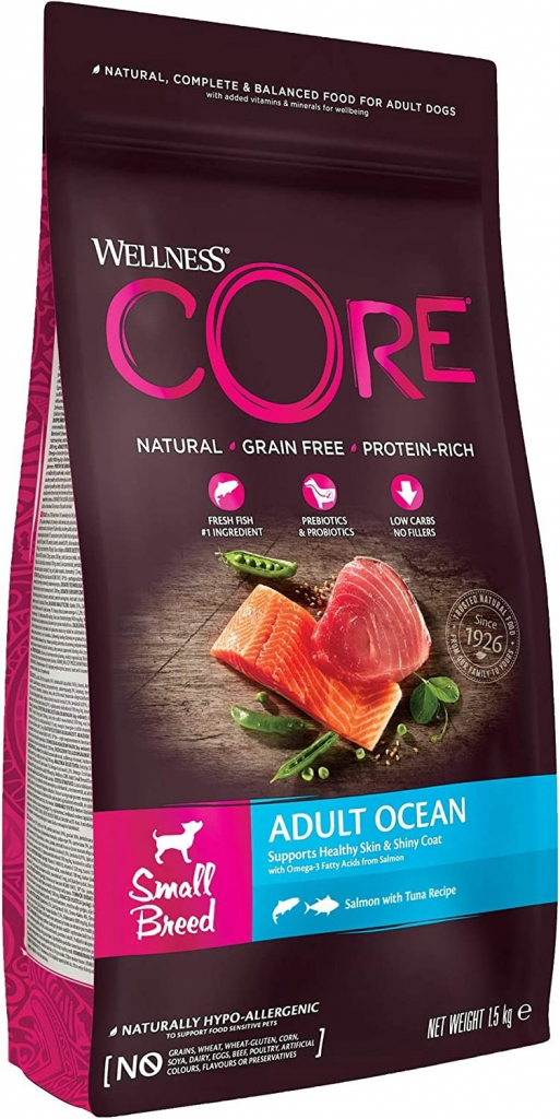 Wellness Core Adult Ocean Small Breed Salmon & Tuna 1,5 kg