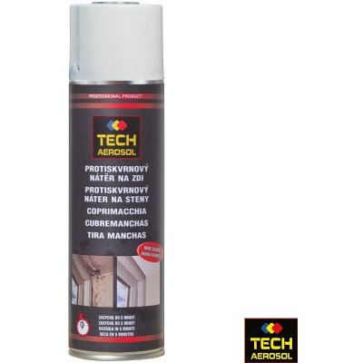 TECH AEROSOL Protiskvrnový nátěr na zdi odstraňovač skvrn 500 ml – Zboží Mobilmania