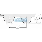 Řemen ozubený 180 5M 15 Gates Powergrip HTD | Zboží Auto