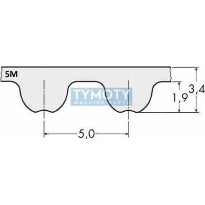 Řemen ozubený 180 5M 15 Gates Powergrip HTD | Zboží Auto
