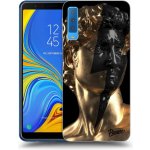 Pouzdro Picasee silikonové Samsung Galaxy A7 2018 A750F - Wildfire - Gold černé – Zbozi.Blesk.cz
