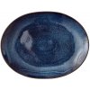 Talíř Bitz Černomodrý servírovací talíř z kameniny 22.5x30 cm Mensa