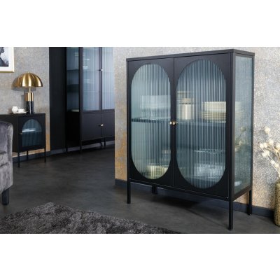 Bighome Paris 110 cm rýhované sklo černé – Hledejceny.cz