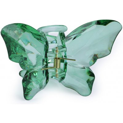 Skřipec do vlasů motýl Varianta: 5 zelená ledově, Balení: 1 ks – Zboží Mobilmania