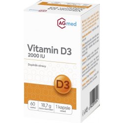 AGmed Vitamin D3 2000 IU 60 kapslí