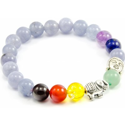 JewelsHall Čakrový náramek Budha slon chalcedon 500017305 — Heureka.cz