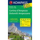 mapa Cortina d Ampezzo 1:25 t. laminovaná