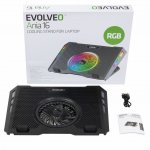 EVOLVEO Ania 16, chladicí podložka pod notebook, 1x ventilátor, RGB podsvícení – Sleviste.cz