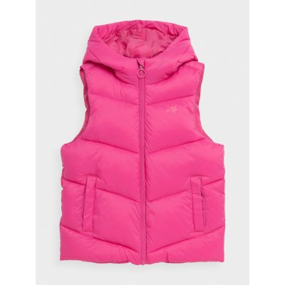 4F dětská vesta JAW23TVJAF045 dark pink – Sleviste.cz