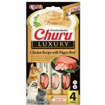 Churu Cat Luxury Chicken Recipe with Wagyu Beef 4 x 14 g – Zboží Mobilmania