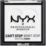 NYX Professional Makeup Can't Stop Won't Stop Mattifying Powder zmatňující pudr 11 Bright Translucent 6 g – Hledejceny.cz