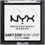 NYX Professional Makeup Can't Stop Won't Stop Mattifying Powder zmatňující pudr 11 Bright Translucent 6 g – Zboží Dáma