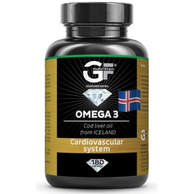 GF nutrition Omega 3 Cod Liver oil 180 kapslí