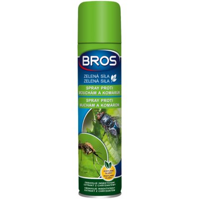 BROS Zelená síla - Sprej proti mouchám a komárům 300ml Přírodní sprej proti létajícímu hmyzu