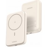 Ugreen Magnetische Kabellose Powerbank 10000mAh mit USB-C Kabel (weiß) | Zboží Auto