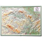 Česká republika reliéfní mapa 1:2 000 000 - Kartografie HP – Sleviste.cz