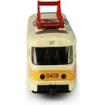 Rappa Kovová česká retro tramvaj žlutá 16cm otevírací dveře – Hledejceny.cz