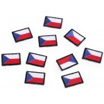 Nažehlovačka mini česká vlajka Varianta: viz foto, Balení: 1 ks – Sleviste.cz