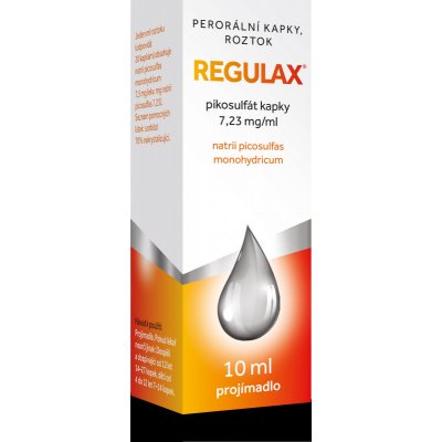 REGULAX PIKOSULFÁT POR 7,23MG/ML POR GTT SOL 1X10ML – Zboží Mobilmania