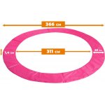 Aga kryt pružin na trampolínu Exclusive 366 cm růžová – Sleviste.cz