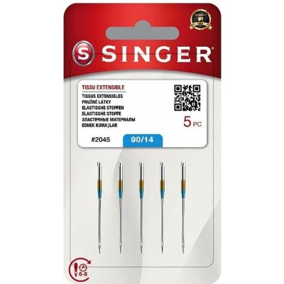 Singer 2045 - 90/14 - 5x Jehly do šicích strojů – Sleviste.cz