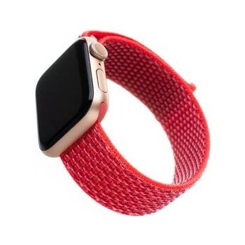 FIXED Nylon Strap na Apple Watch 38/40/41 mm - tmavě růžový FIXNST-436-DPI