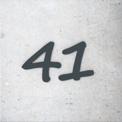 Domovní číslo - samostatné číslice- PSACÍ - 2 číslice 10 cm – Hledejceny.cz
