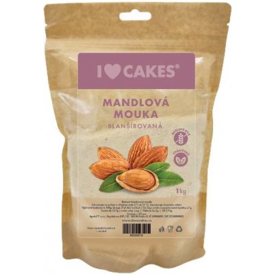 I LOVE CAKES Mandlová mouka BLANŠÍROVANÁ 1 kg – Zboží Dáma