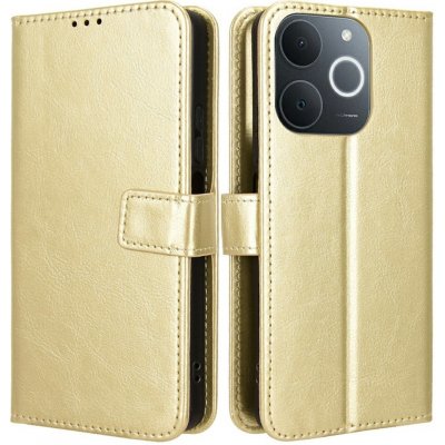 Crazy knížkové pouzdro na Realme Note 70T - zlaté – Hledejceny.cz
