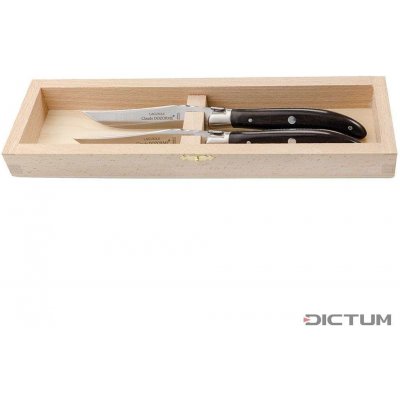 Dictrum Steakové nože 719996 Laguiole Steak and Table Knives, Ebony Wood