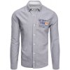 Pánská Košile Dstreet pánská košile šedá DX2286