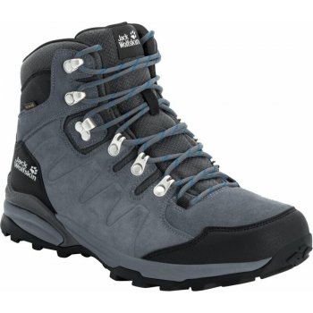 Jack Wolfskin Pánské outdoorové boty Refugio Texapore Mid Grey Black