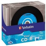 Verbatim CD-R 700MB 52x, AZO, printable, slimbox, 10ks (43426) – Zboží Živě