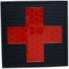 Nášivka WARAGOD nášivka Reflective Fabric Cross Medic Patch Black and Red