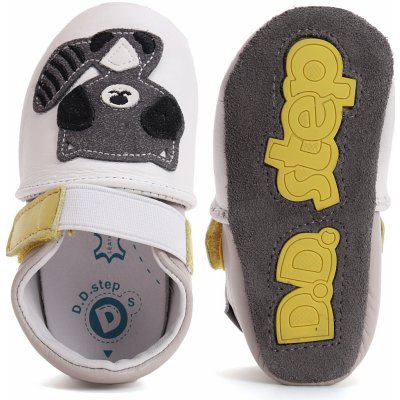 D.D.Step kožené capáčky K1596-51788 white – Sleviste.cz