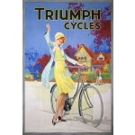 Plechová retro cedule / plakát - Triumph Cycles Provedení:: Plechová cedule A4 cca 30 x 20 cm