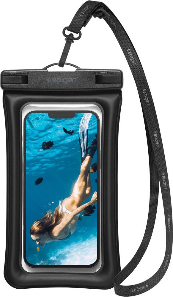 Pouzdro Spigen A610 Universal Waterproof Float Case černé