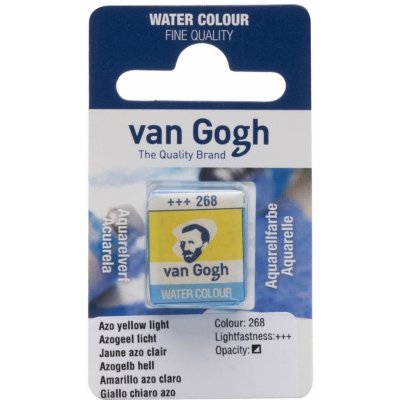 Van Gogh Akvarelová barva v půlpánvičce 268 Azo Yellow White